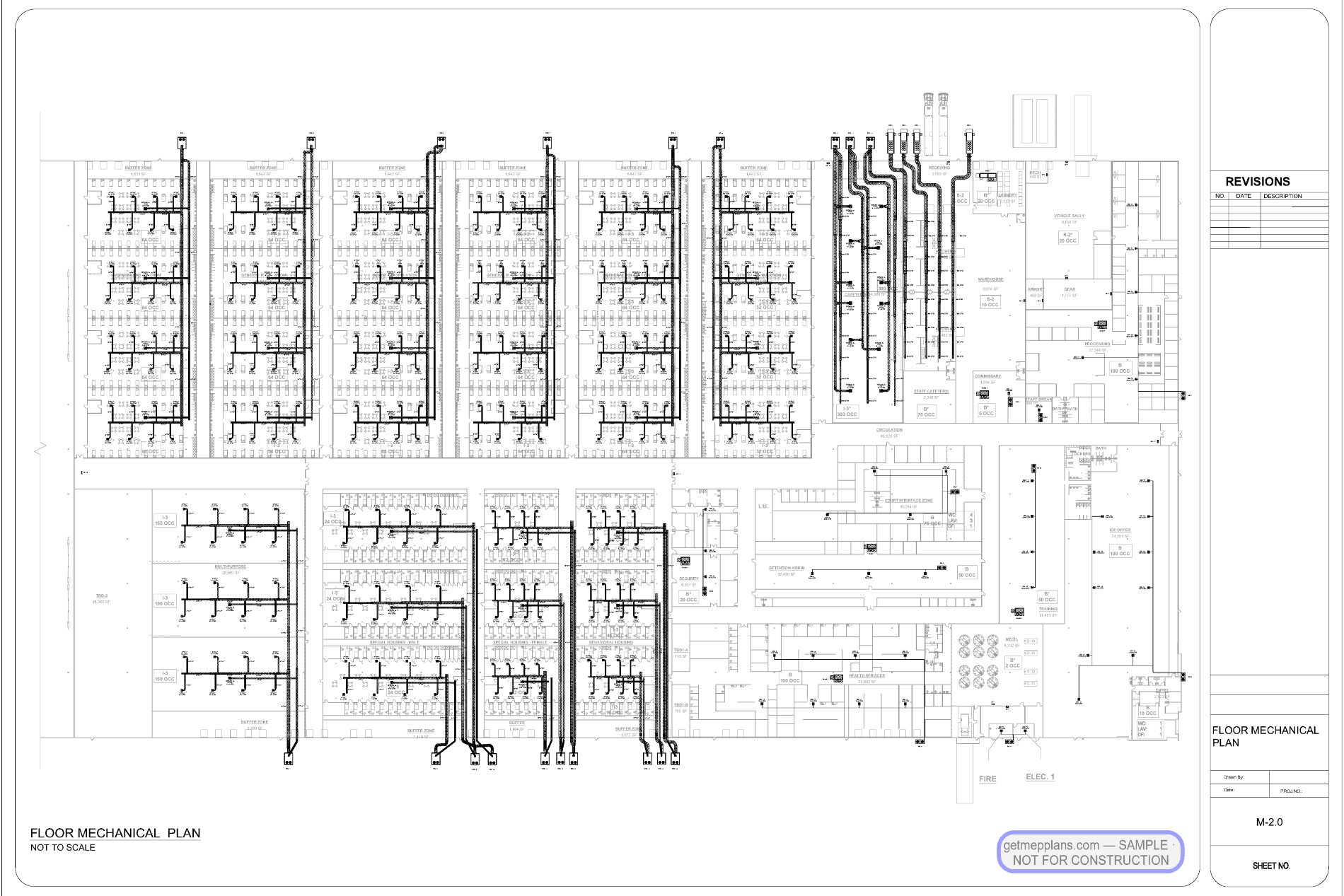 Redacted sample sheet M20 from the Detention Facility set